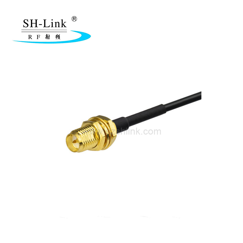 BNC male to RP SMA female with RG174 coaxial cable
